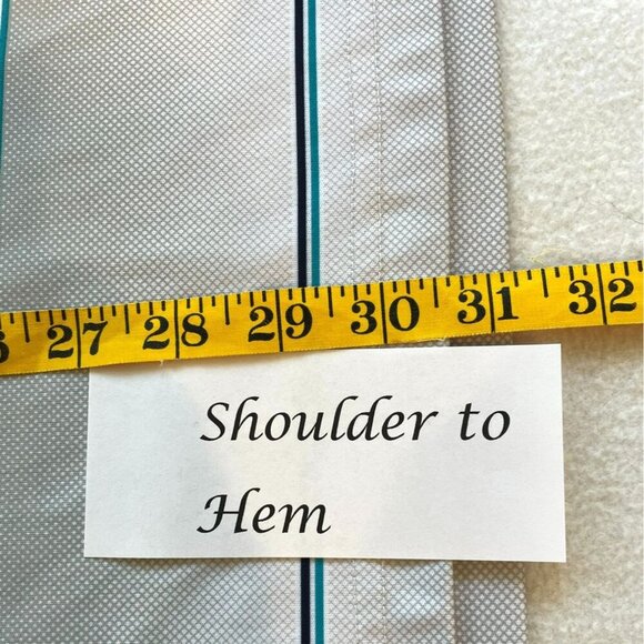 Ben Hogan Performance Men's 3-Button Striped Golf Polo Shirt Size XXL Gray White - Picture 15 of 15